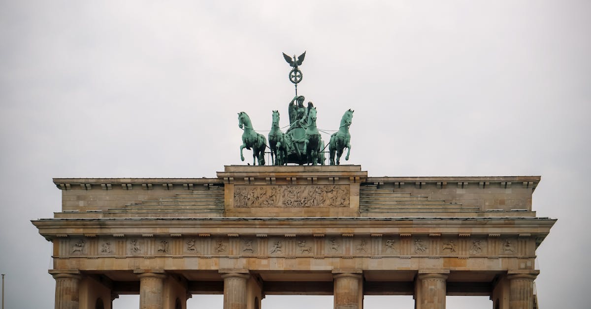 The historic Brandenburg Gate in Berlin, a symbol of Germany's unity and history.