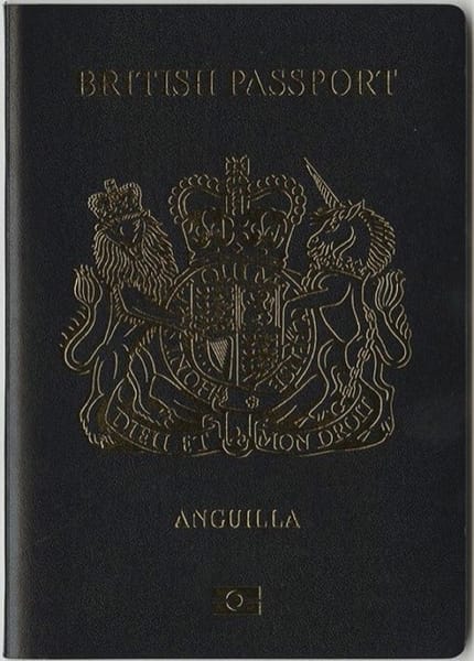 Anguilla passport cover